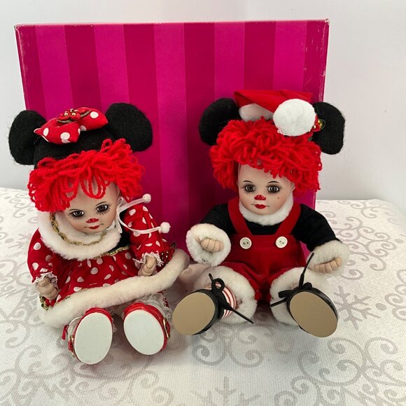 Marie Osmond Disney Minnie & Mickey Tiny Tots Dolls Set - Picture 1 of 6